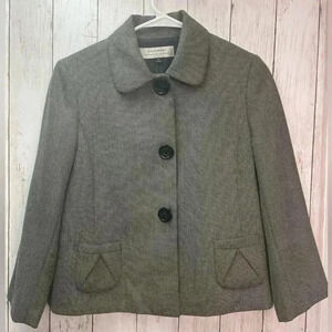 Tahari Gray blazer, 3/4 quarter sleeve, size 4 Work/Career